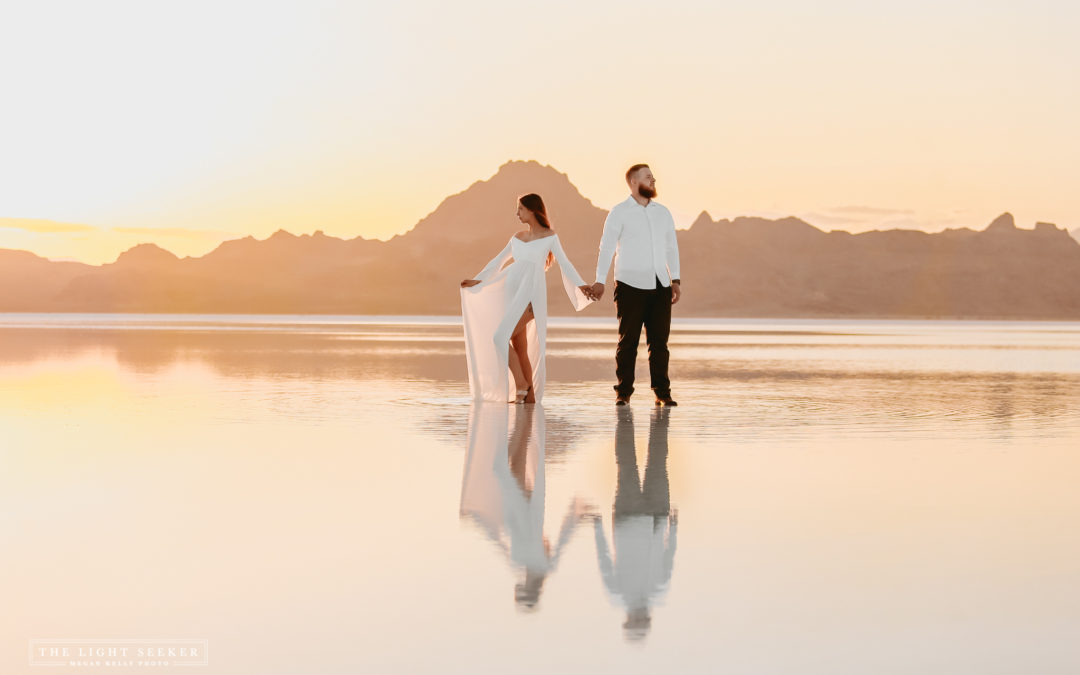 Kat + Cameron Maternity Pictures at the Salt Flats